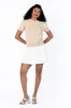 Polka Dot Daydreams Taupe and Ivory Short Sleeve Sweater FINAL SALE sold by Pink Lily