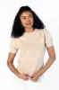 Polka Dot Daydreams Taupe and Ivory Short Sleeve Sweater FINAL SALE sold by Pink Lily
