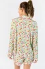 Good To Get Away Botanical Floral Long Sleeve Pajama Top FINAL SALE sold by Pink Lily
