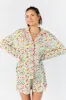 Good To Get Away Botanical Floral Long Sleeve Pajama Top FINAL SALE sold by Pink Lily