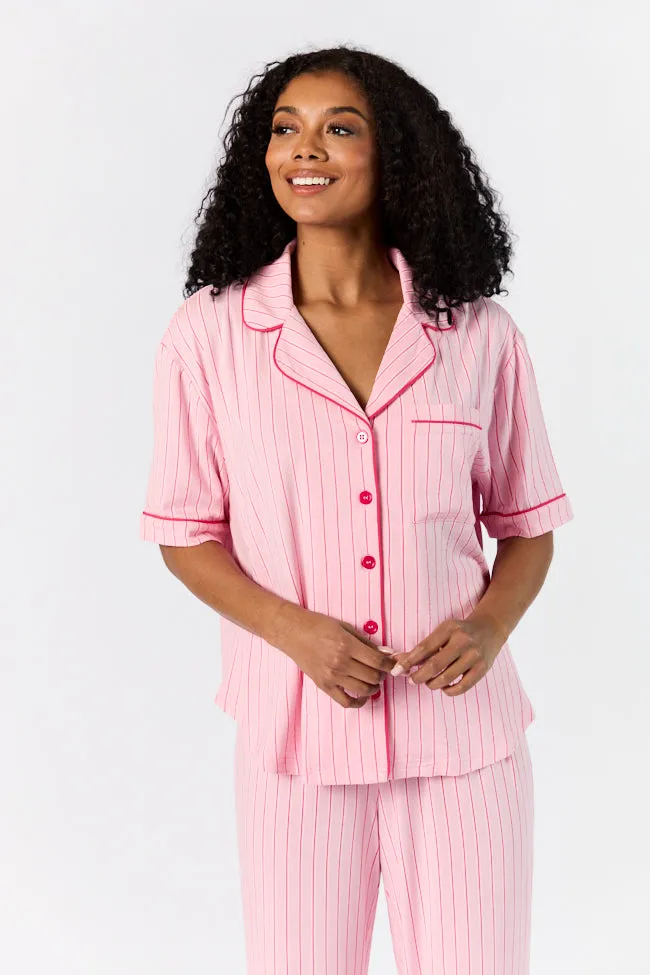 Good To Get Away Pink and Red Stripe Top FINAL SALE sold by Pink Lily product image thumbnail 4