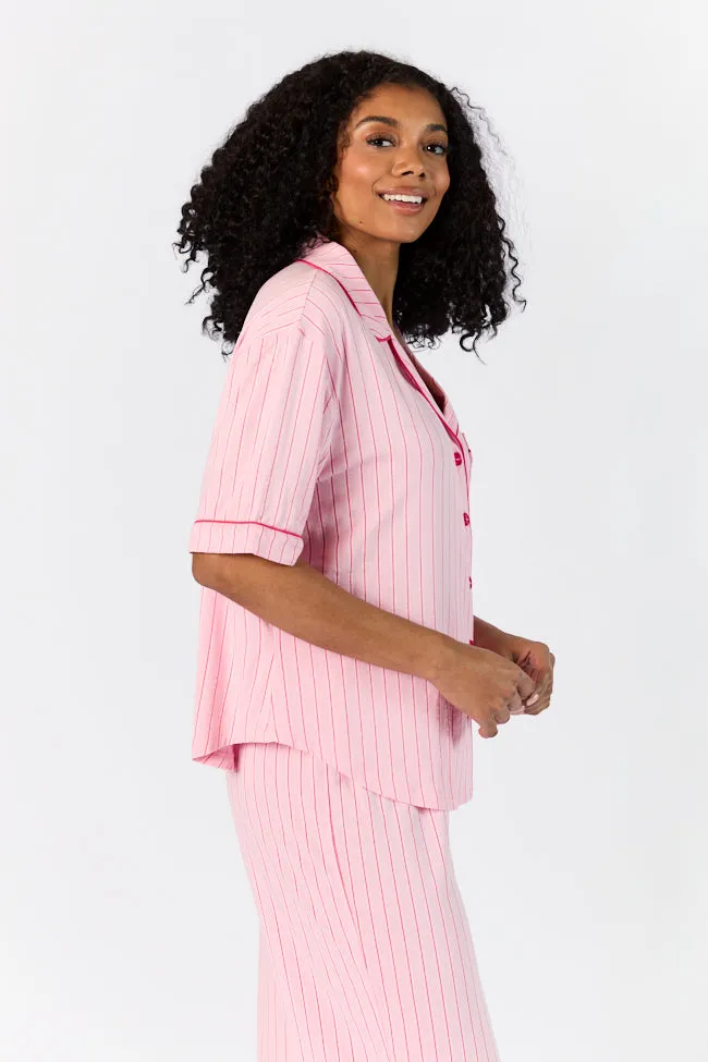 Good To Get Away Pink and Red Stripe Top FINAL SALE sold by Pink Lily product image thumbnail 5