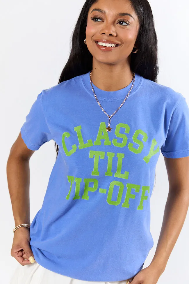 Classy Til Tip-Off Flo Blue Comfort Colors Graphic Tee sold by Pink Lily product image thumbnail 3