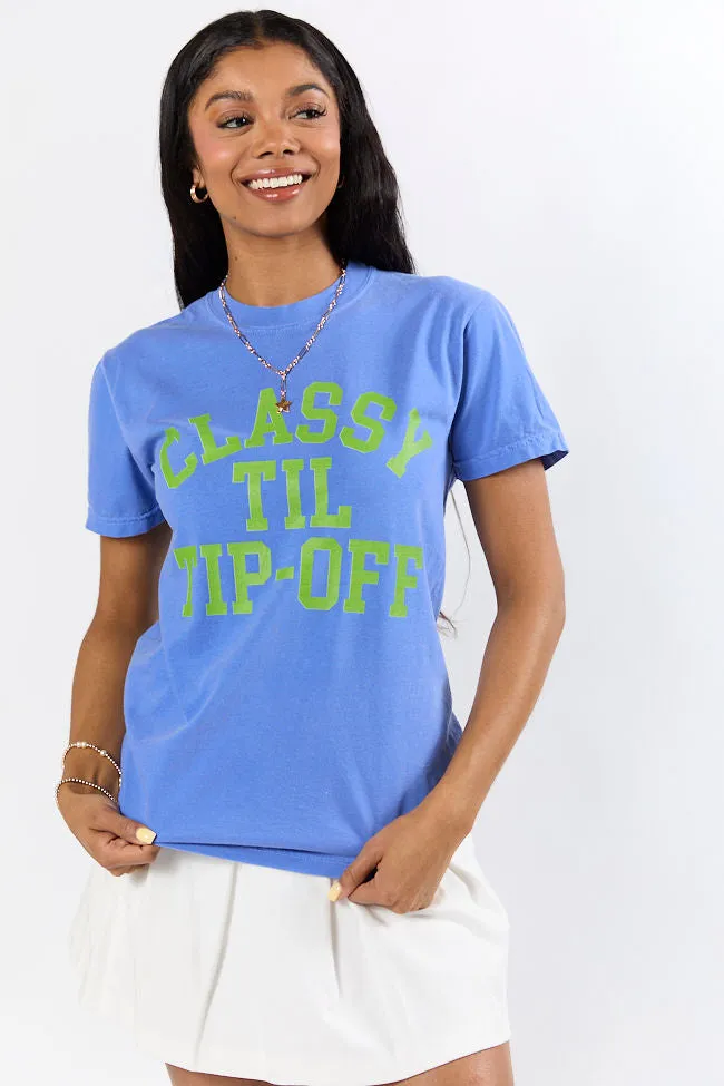 Classy Til Tip-Off Flo Blue Comfort Colors Graphic Tee sold by Pink Lily product image thumbnail 4