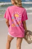 Sunshine On My Mind Hot Pink Graphic Tee sold by Pink Lily