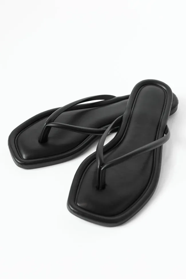 Sandy Black Flip Flops SALE sold by Pink Lily