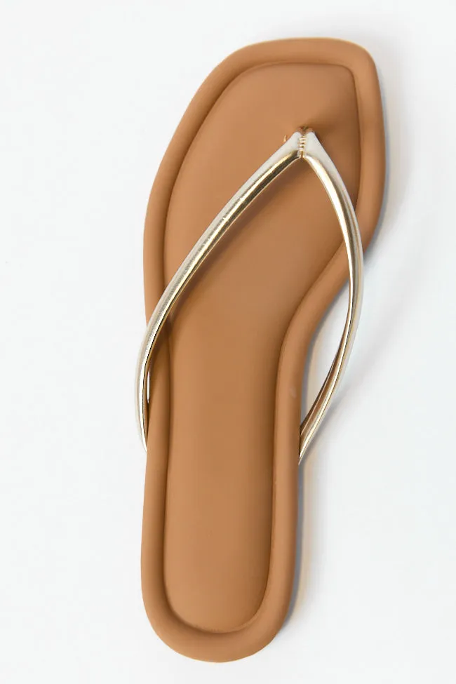 Sandy Gold Flip Flops SALE sold by Pink Lily product image thumbnail 3
