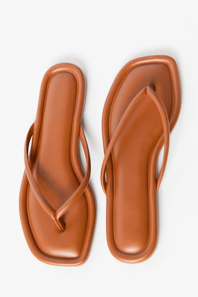 Sandy Brown Flip Flops FINAL SALE sold by Pink Lily product image thumbnail 2