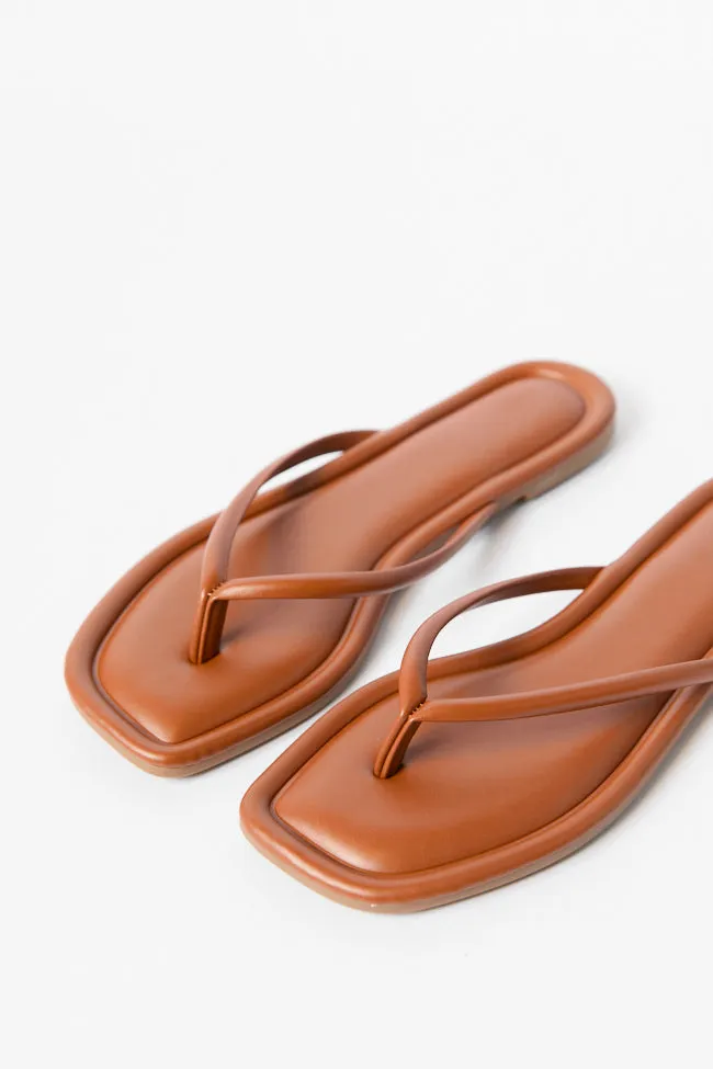Sandy Brown Flip Flops FINAL SALE sold by Pink Lily