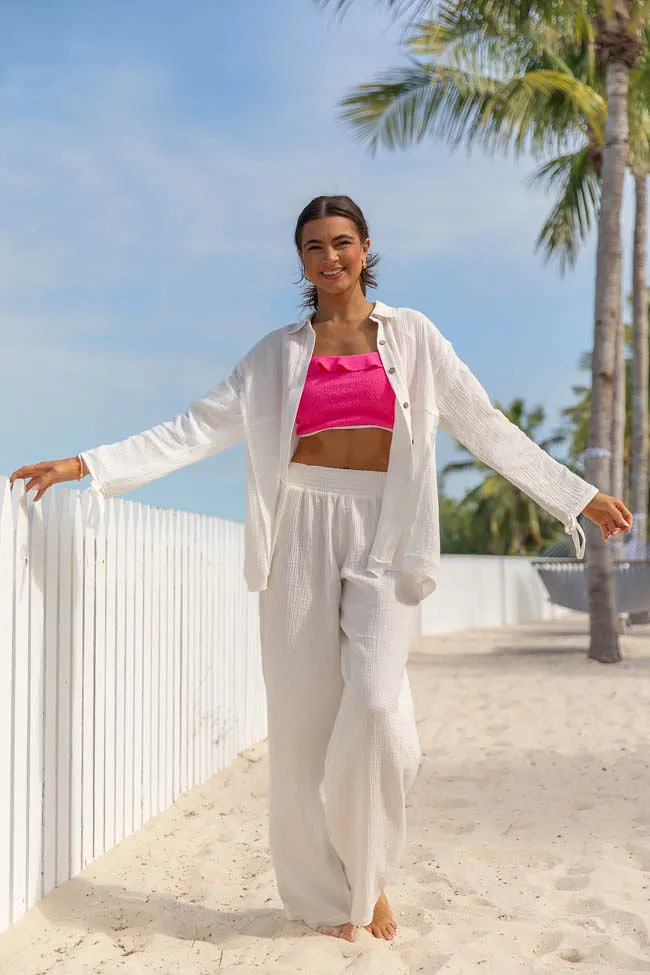 Warmer Weather Ivory Gauze Beach Pants FINAL SALE sold by Pink Lily product image thumbnail 2