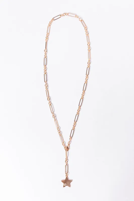 Star Dangle Gold Necklace FINAL SALE sold by Pink Lily