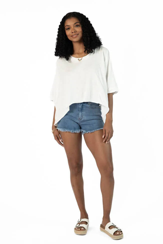 Great Days Ahead Ivory Asymmetrical Hem Tee FINAL SALE sold by Pink Lily product image thumbnail 4