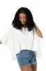 Great Days Ahead Ivory Asymmetrical Hem Tee FINAL SALE sold by Pink Lily
