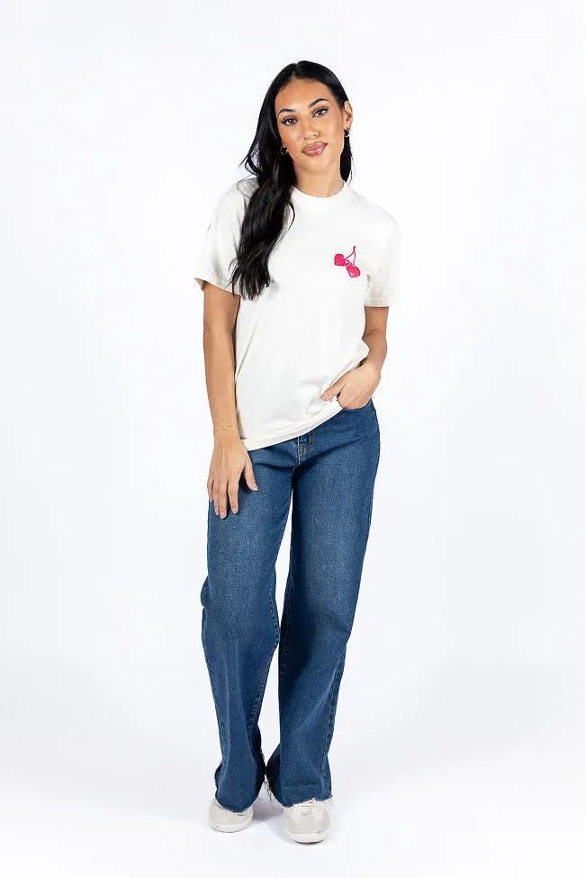 I Love You Cherry Much Ivory Comfort Color Graphic Tee sold by Pink Lily product image thumbnail 2