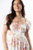 Small Town Smoke Show Pink Multi Floral Midi Dress FINAL SALE sold by Pink Lily