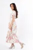 Small Town Smoke Show Pink Multi Floral Midi Dress FINAL SALE sold by Pink Lily