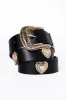 Black Heart Studded Belt sold by Pink Lily