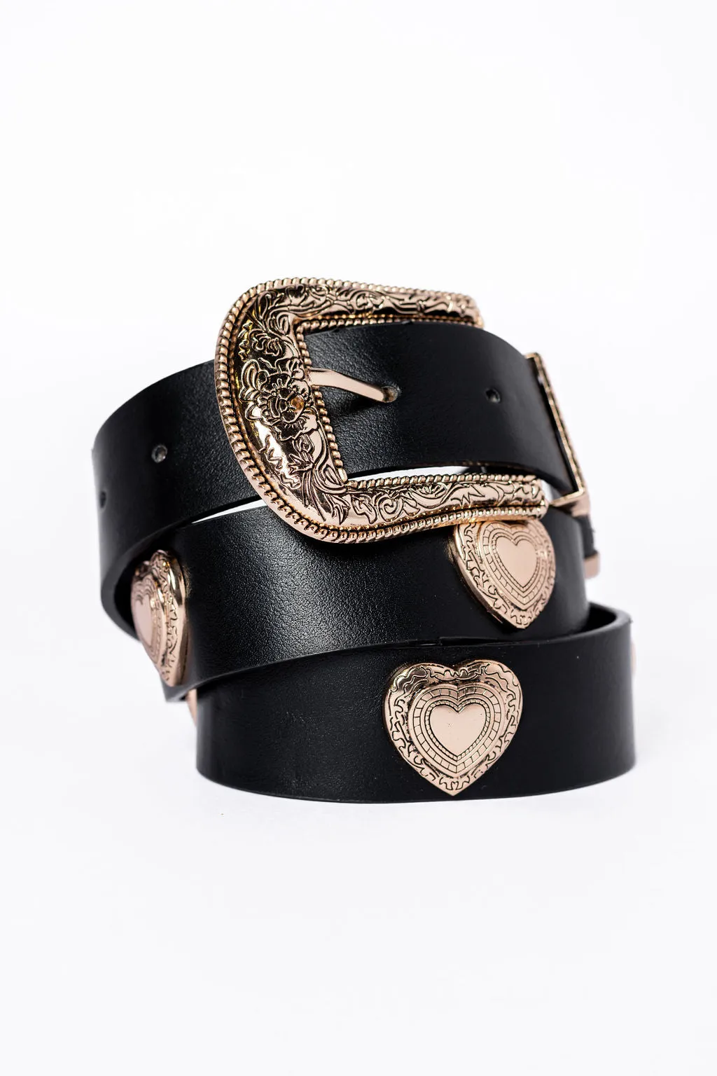 Black Heart Studded Belt sold by Pink Lily product image thumbnail 2