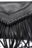 Black Fringe Handbag SALE sold by Pink Lily
