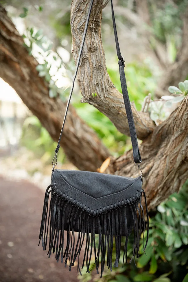Black Fringe Handbag SALE sold by Pink Lily product image thumbnail 5