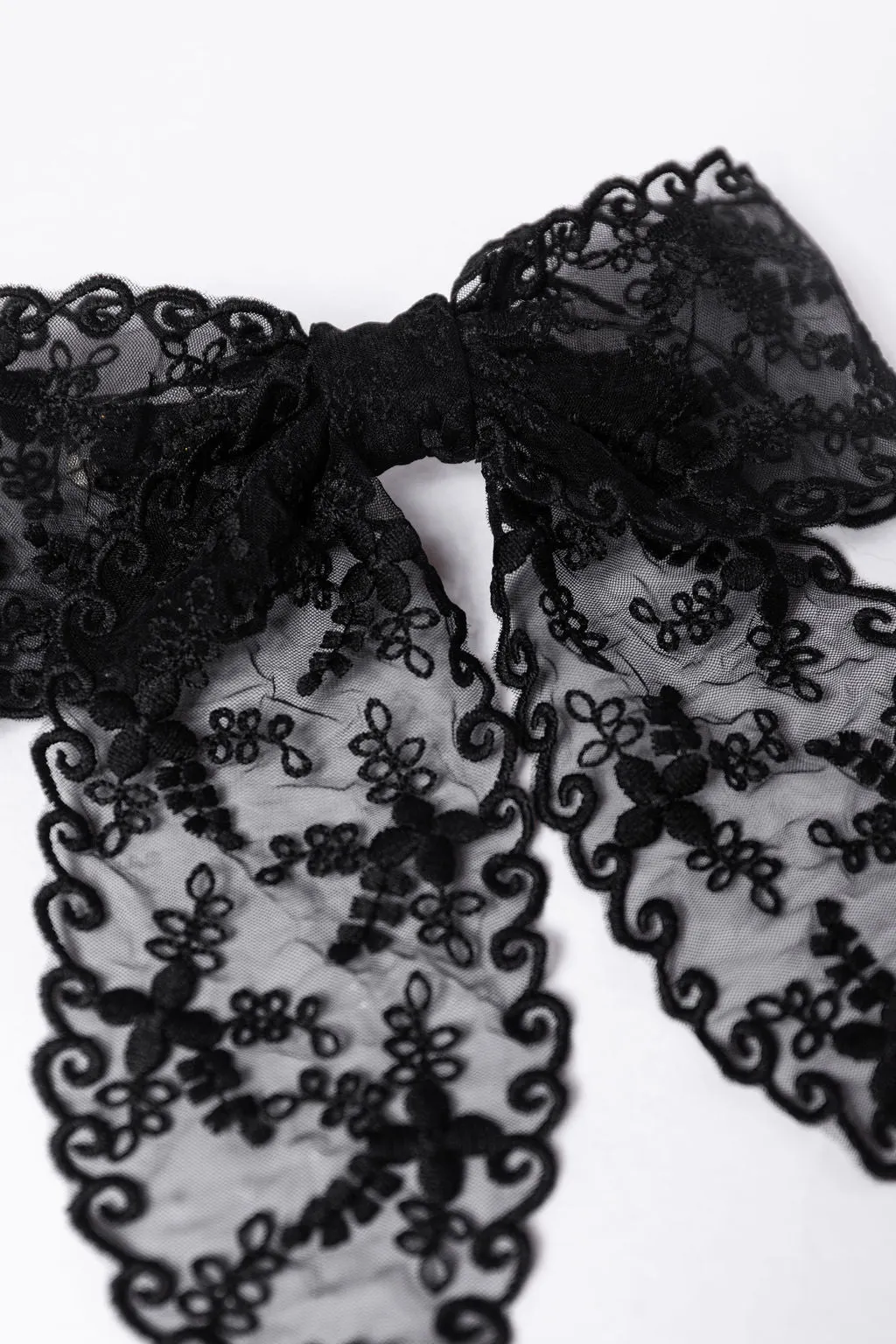 Black Lace Hair Bow FINAL SALE sold by Pink Lily product image thumbnail 2