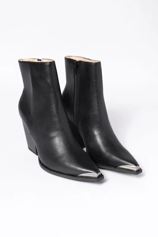 Ellison Black Pointed Toe Bootie sold by Pink Lily