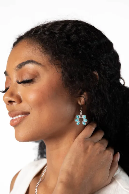 Turquoise Horseshoe Earrings FINAL SALE sold by Pink Lily
