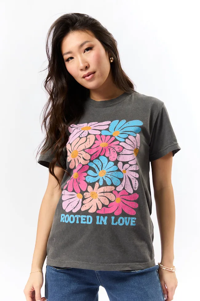 Rooted In Love Pepper Comfort Color Graphic Tee sold by Pink Lily product image thumbnail 4