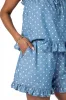 Perfect Playlist Blue Printed Chambray Set sold by Pink Lily