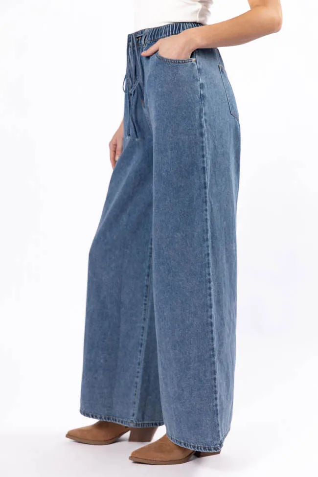 Callahan Drawstring Waist Loose Chambray Pants FINAL SALE sold by Pink Lily product image thumbnail 4
