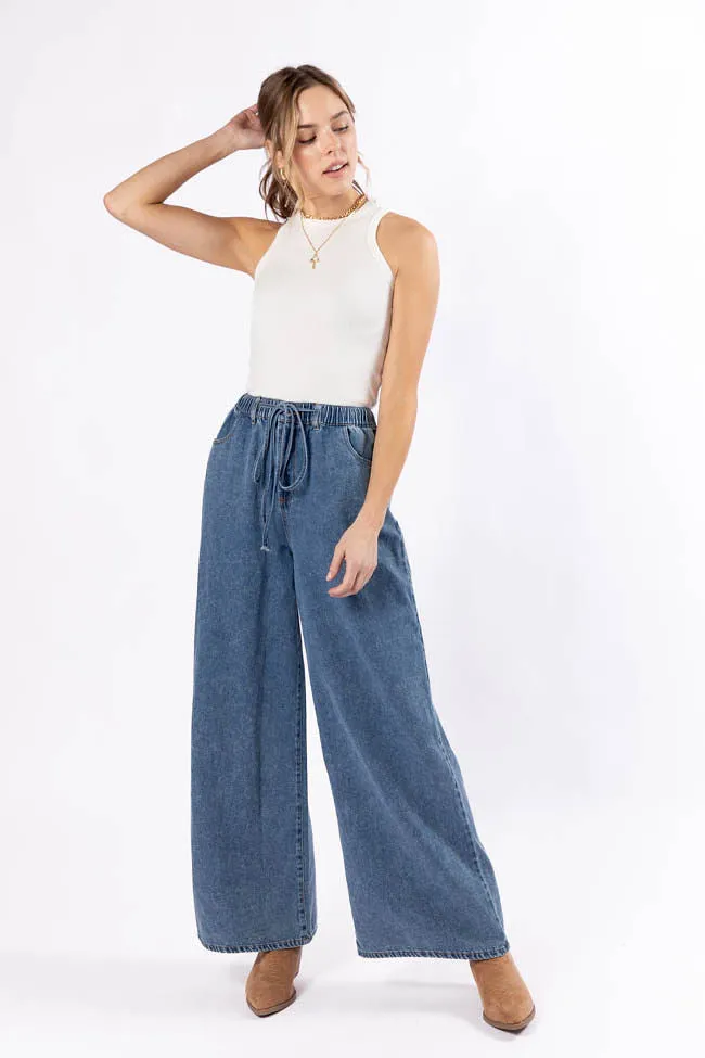 Callahan Drawstring Waist Loose Chambray Pants FINAL SALE sold by Pink Lily product image thumbnail 3