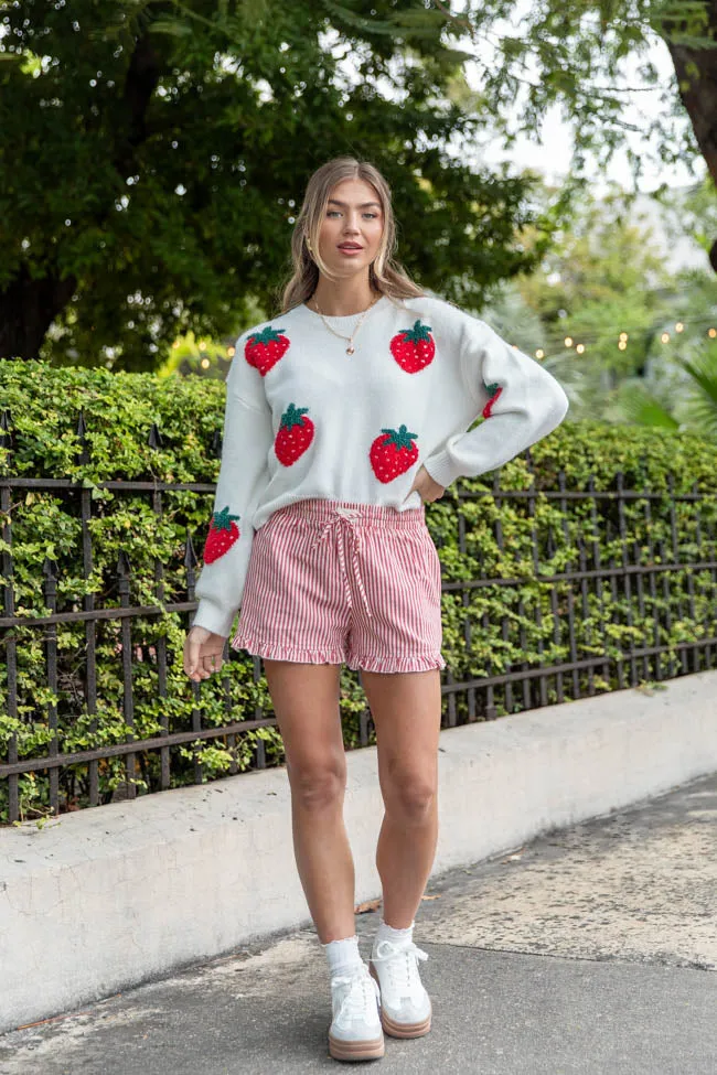 Strawberry Patch Cream Sweater sold by Pink Lily product image thumbnail 2