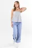Sweet As Can Be Blue Cherry Gingham Print Tank sold by Pink Lily