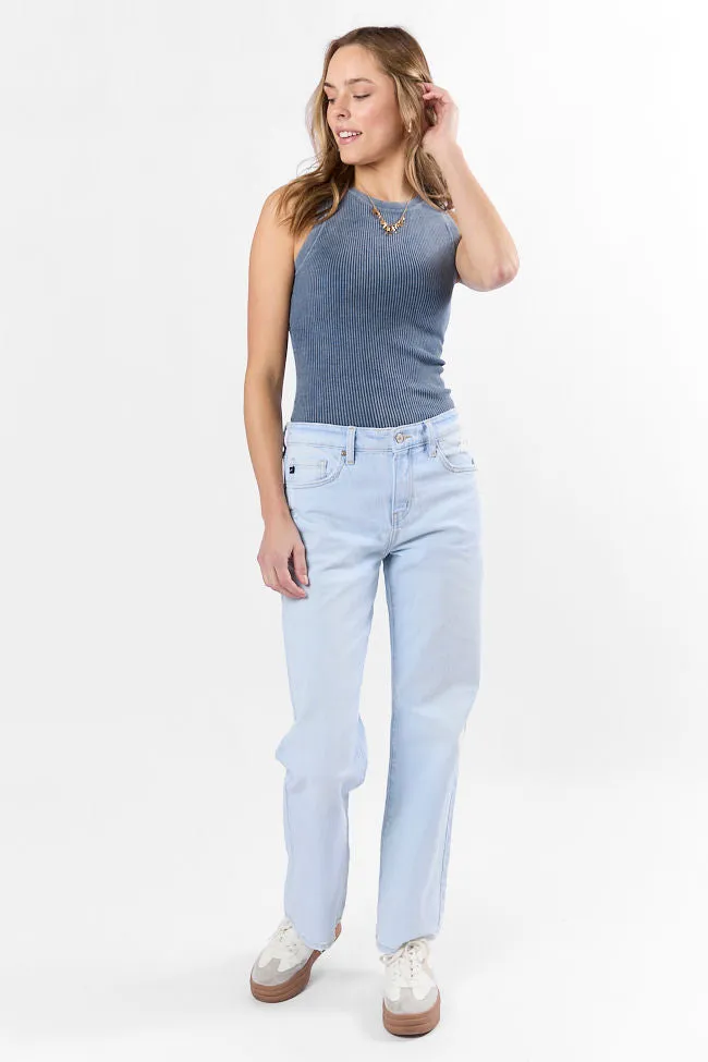 Back To Square One Acid Washed Ribbed High Neck Tank SALE sold by Pink Lily product image thumbnail 2