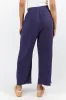 Look Your Best Navy Frayed Detail Ankle Length Pants SALE sold by Pink Lily