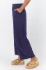Look Your Best Navy Frayed Detail Ankle Length Pants SALE sold by Pink Lily