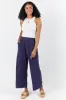 Look Your Best Navy Frayed Detail Ankle Length Pants SALE sold by Pink Lily