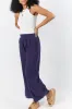 Look Your Best Navy Frayed Detail Ankle Length Pants SALE sold by Pink Lily