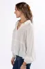 Something Good Ivory Tiered Relaxed Button Down Blouse SALE sold by Pink Lily