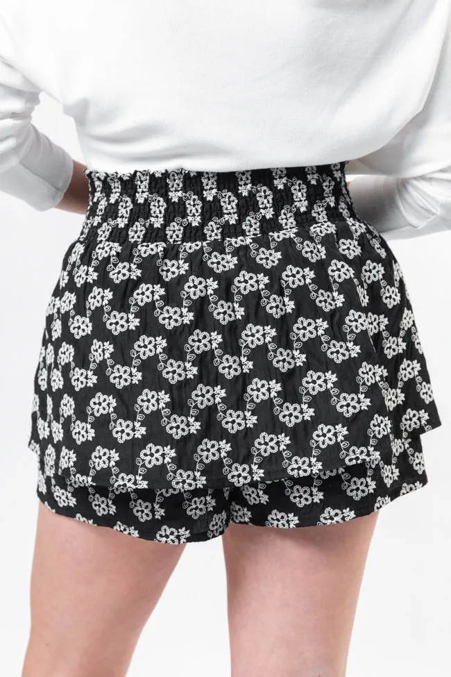 Garden Gathering Black Belted Floral Skort FINAL SALE sold by Pink Lily product image thumbnail 5