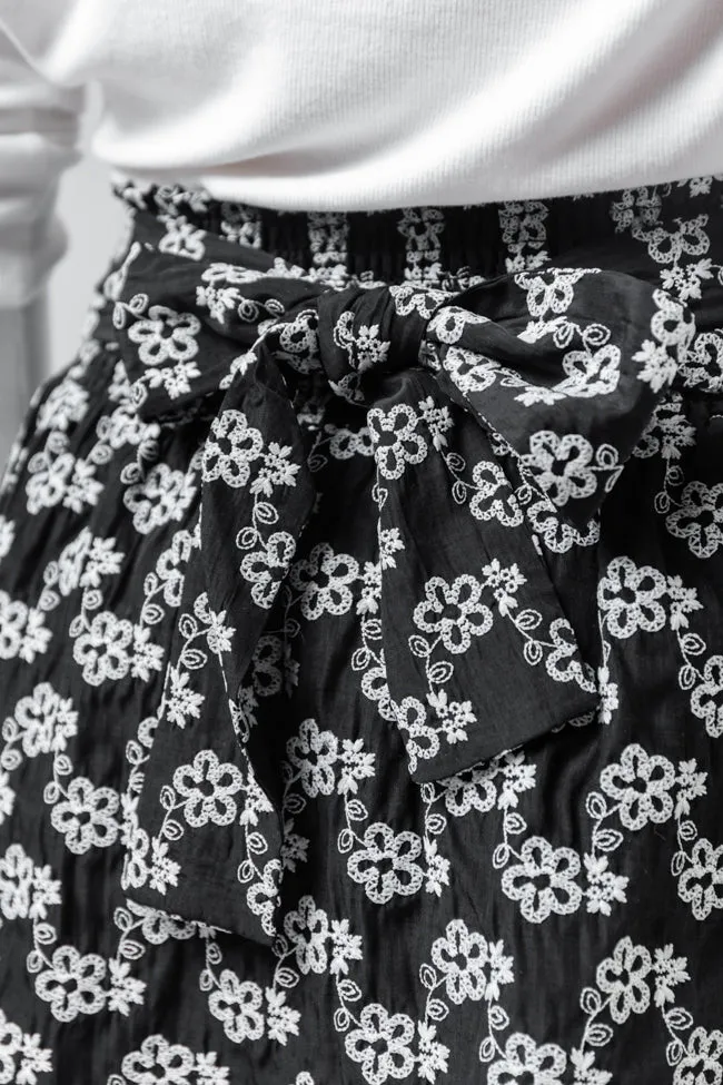 Garden Gathering Black Belted Floral Skort FINAL SALE sold by Pink Lily product image thumbnail 3