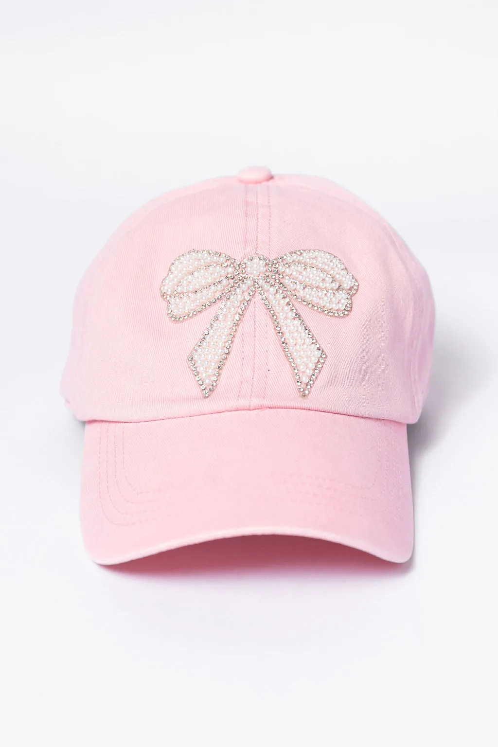 Pink Pearl Bow Hat FINAL SALE sold by Pink Lily