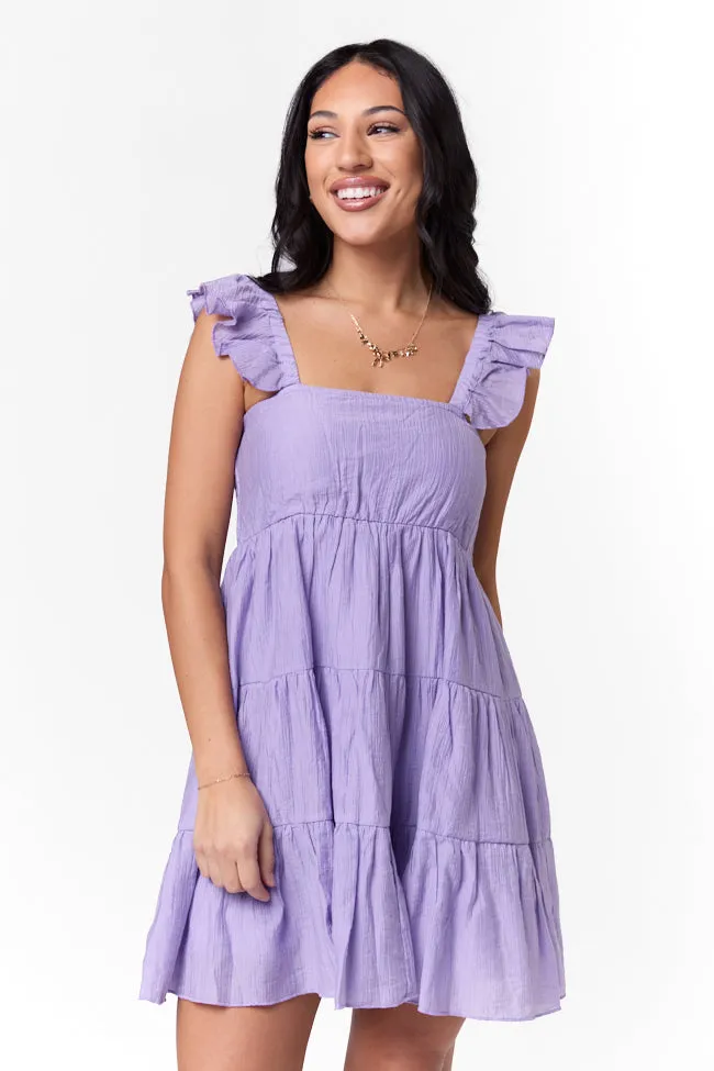 It's My Day Lilac Smocked Top Mini Dress FINAL SALE sold by Pink Lily