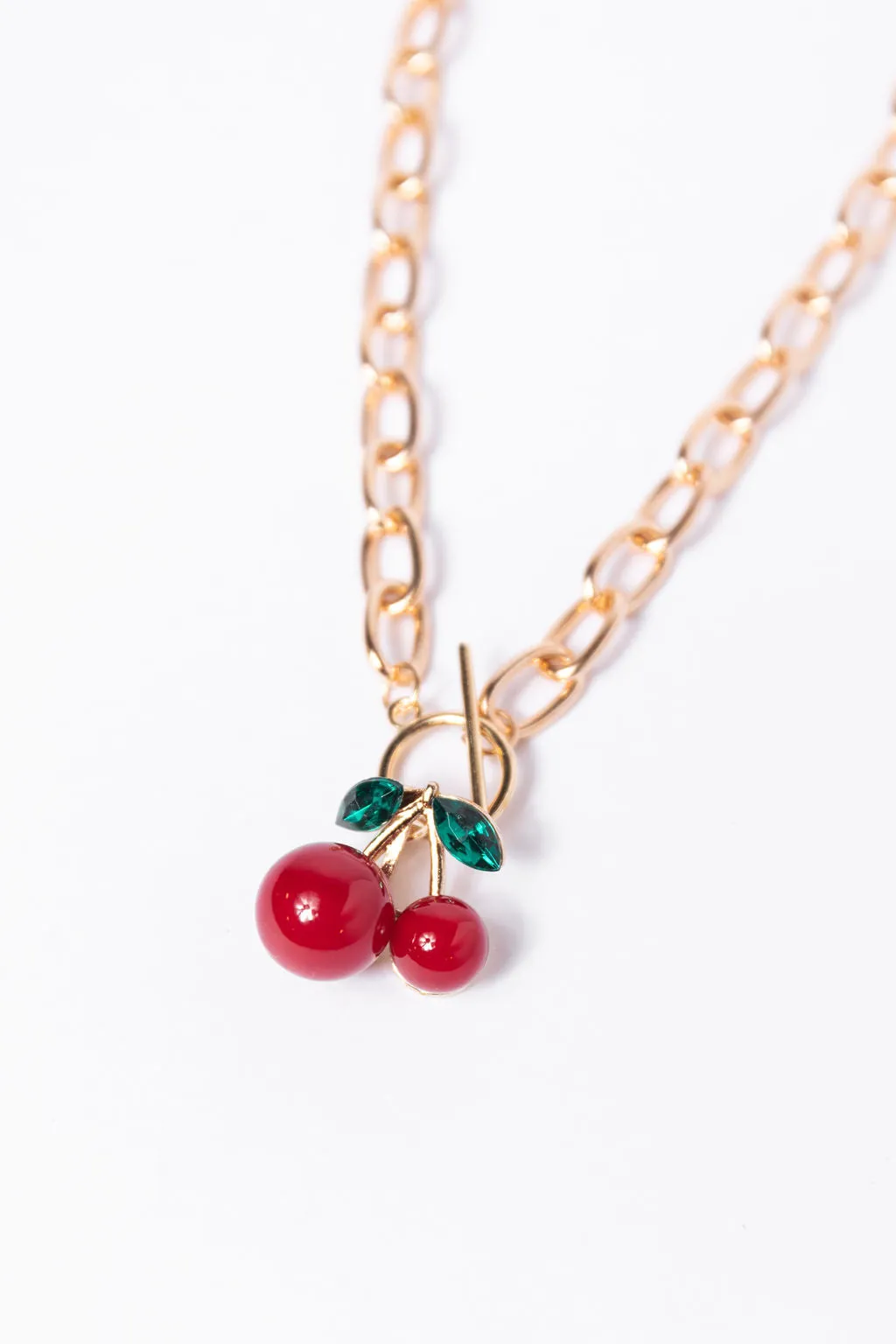 Gold Cherry Charm Necklace sold by Pink Lily product image thumbnail 3