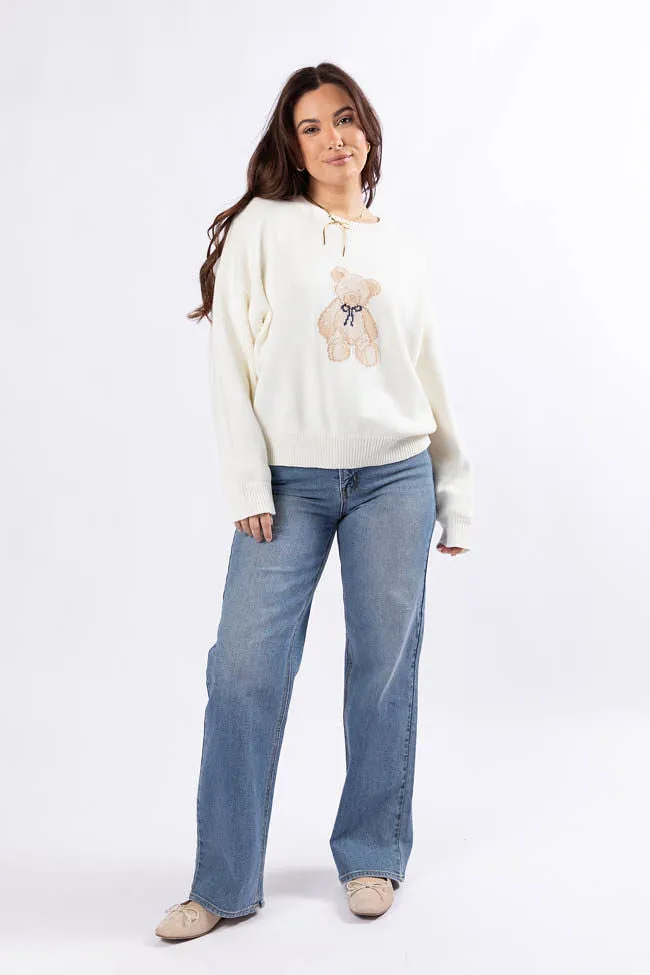 Too Much To Bear Ivory Sweater FINAL SALE sold by Pink Lily product image thumbnail 4