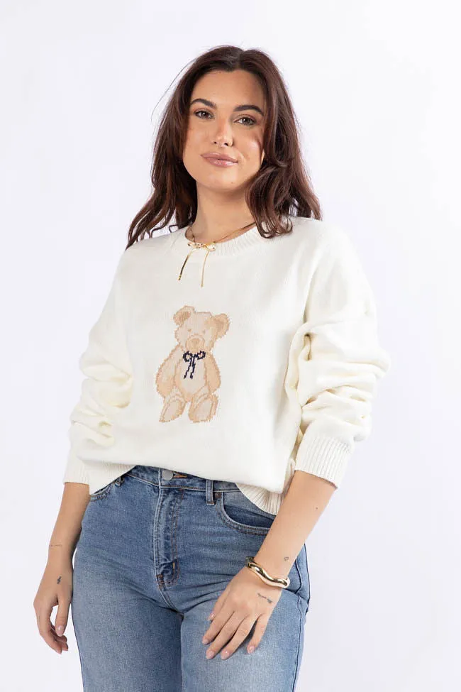Too Much To Bear Ivory Sweater FINAL SALE sold by Pink Lily product image thumbnail 3