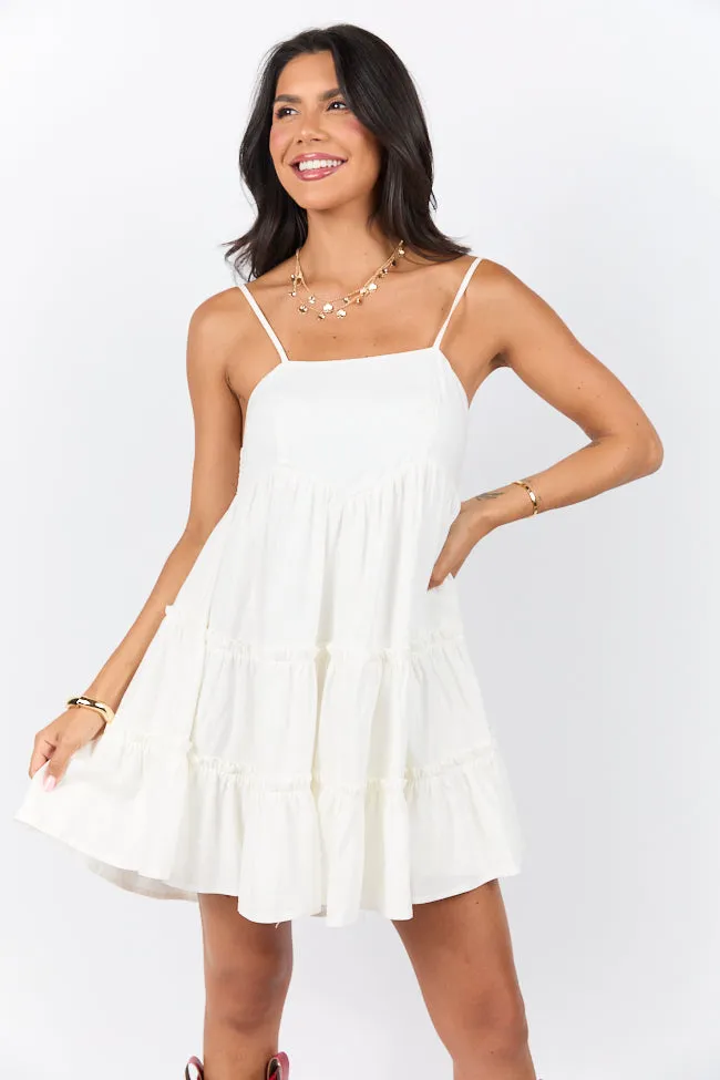 Change My Tune Ivory Square Neck Solid Dress sold by Pink Lily product image thumbnail 5