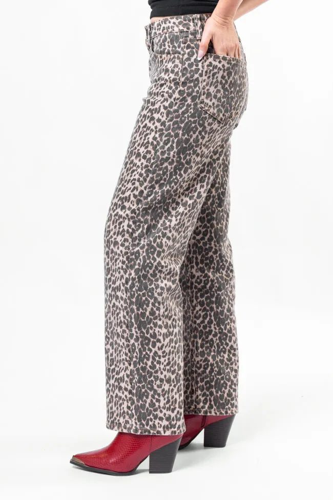 Primal Instincts Wide Leg Leopard Jeans sold by Pink Lily product image thumbnail 5