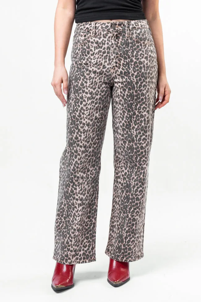 Primal Instincts Wide Leg Leopard Jeans sold by Pink Lily product image thumbnail 4