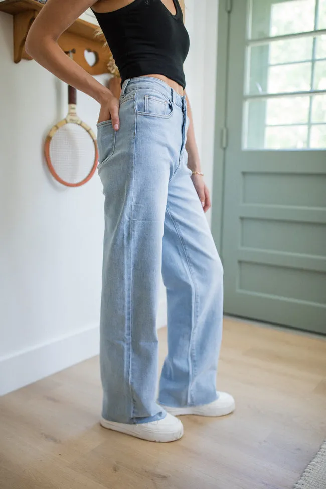 Kelsea Light Wash Wide Leg Tall Jeans SALE sold by Pink Lily product image thumbnail 4